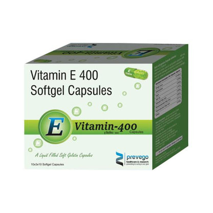 E VITAMIN 400 Softgel Capsule 10's - Global Surgicals