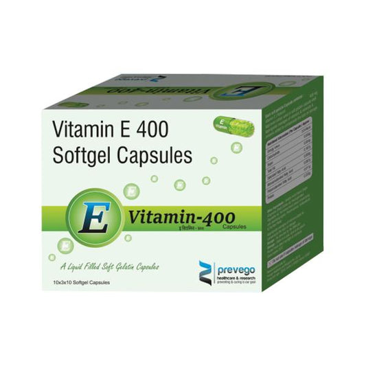 E VITAMIN 400 Softgel Capsule 10's - Global Surgicals