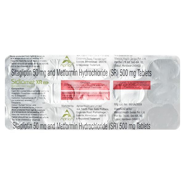 SIDIAMET XR Tablet 15's
