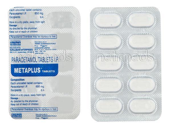 Metaplus 650mg Tablet 10'S