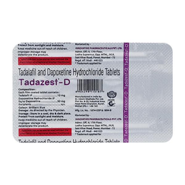 TADAZEST D Tablet 4's