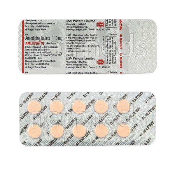 Amlopin 10mg Tablet 10'S