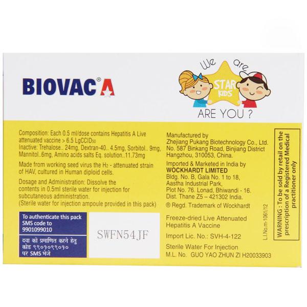 Biovac A Injection 0.5ml