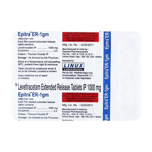 EPITRA ER 1000 Tablet 10's