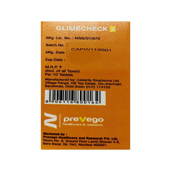 GLIMECHECK 2 Tablet 10's