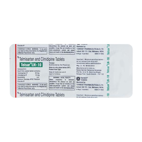 Telsar LN 10/40mg Tablet 10'S