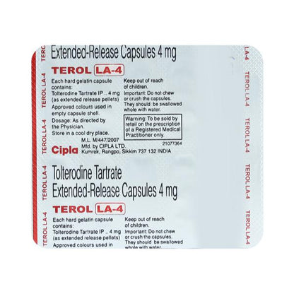 Terol LA 4mg Capsule 10'S