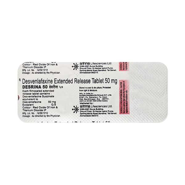 Desrina 50mg Tablet 10'S