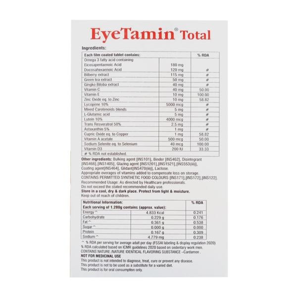 EYETAMIN TOTAL Tablet 10's