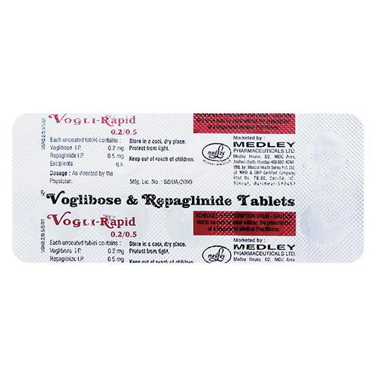 VOGLI RAPID 0.2/0.5 Tablet 10's