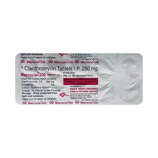 Macroclar 250mg Tablet 6'S