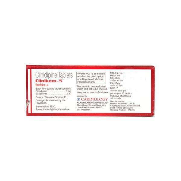 Cilnikem 5mg Tablet 10'S
