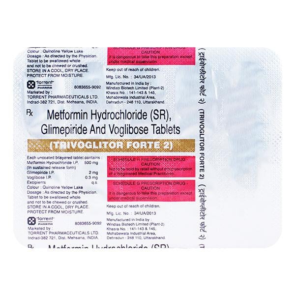 Trivoglitor Forte 2mg Tablet 10'S