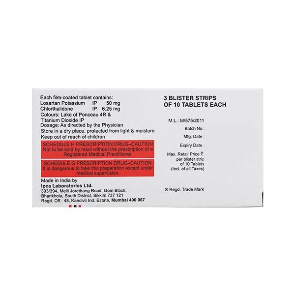Losanorm CH 50/6.25mg Tablet 10'S