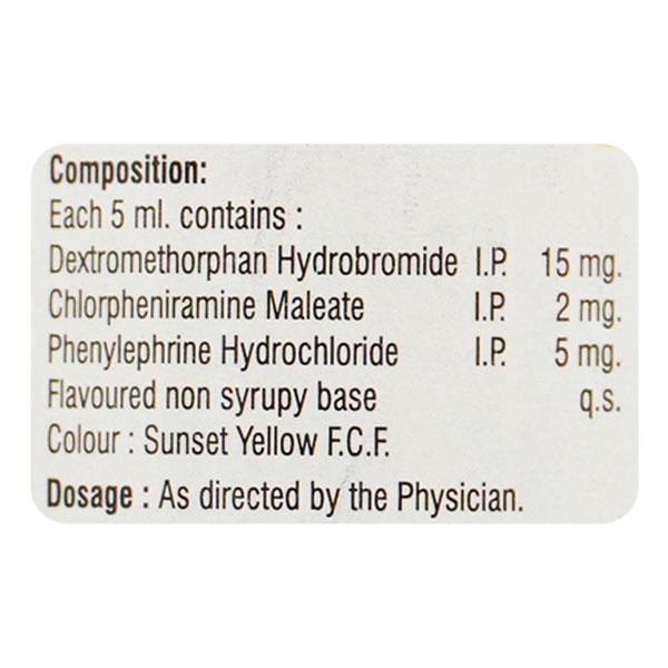Cozymin DX Sugar Free For Dry Raspy Cough Syrup 100ml