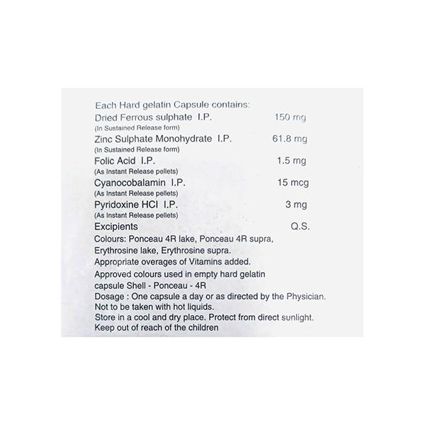 ZINFE SR (THERAPEUTIC) Capsule 10's