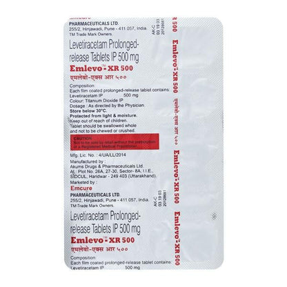 Emlevo XR 500mg Tablet 10'S