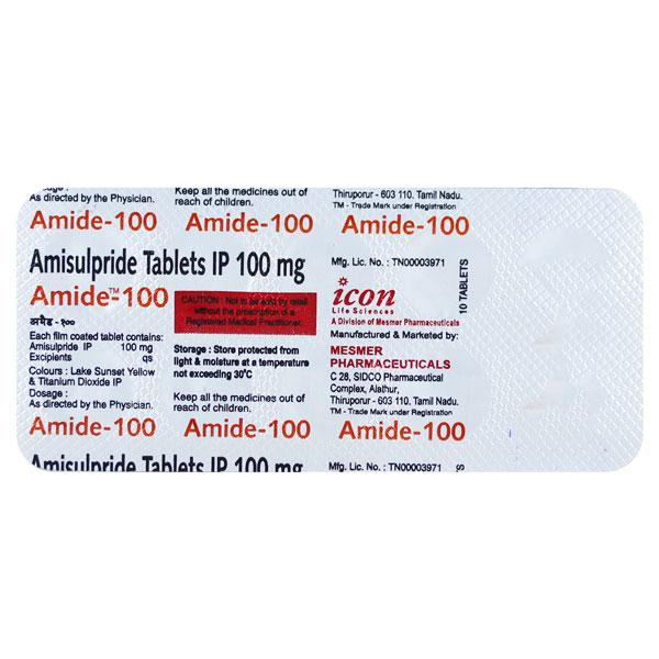 Amide 100mg Tablet 10'S