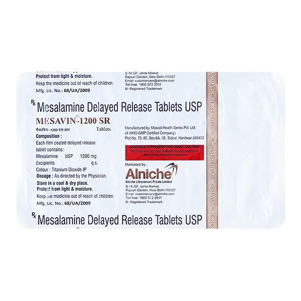 MESAVIN SR 1200mg Tablet 10's