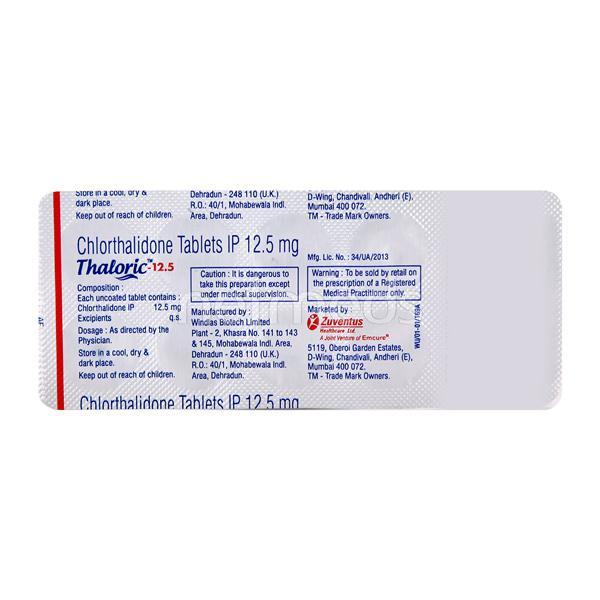 Thaloric 12.5mg Tablet 10'S