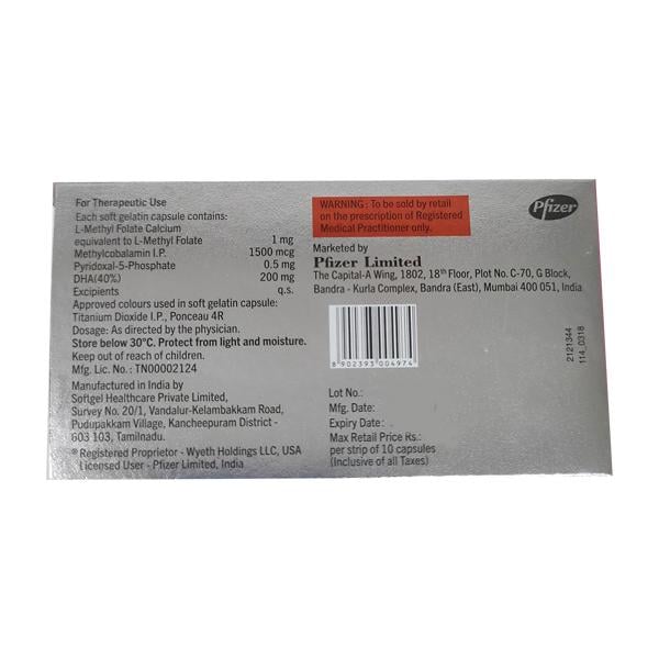 Folvite DHA Capsule 10'S