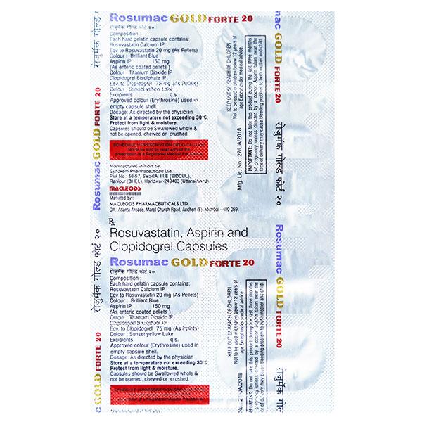 ROSUMAC GOLD FORTE 20mg Capsule 10's
