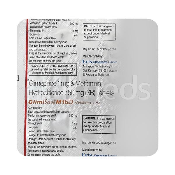 Glimisave M1 750mg Tablet 15'S