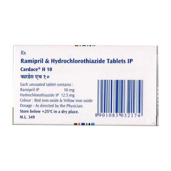 CARDACE H 10 Tablet 15's