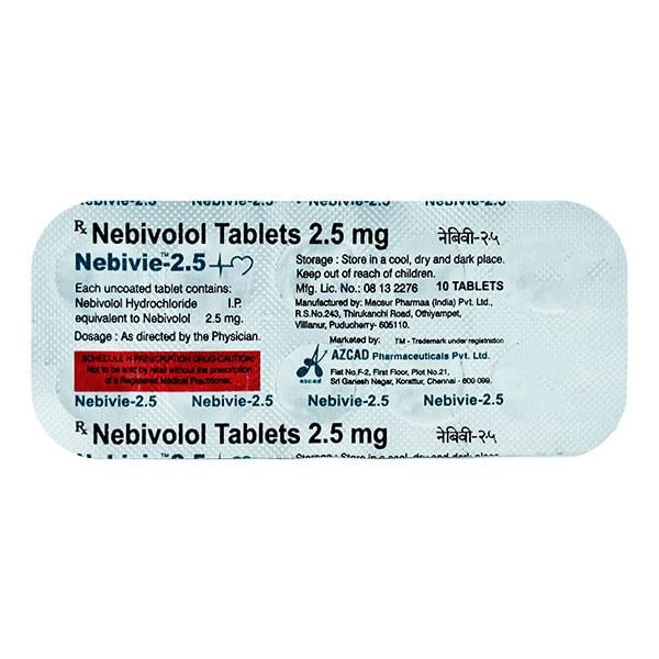 NEBIVIE 2.5mg Tablet 10's