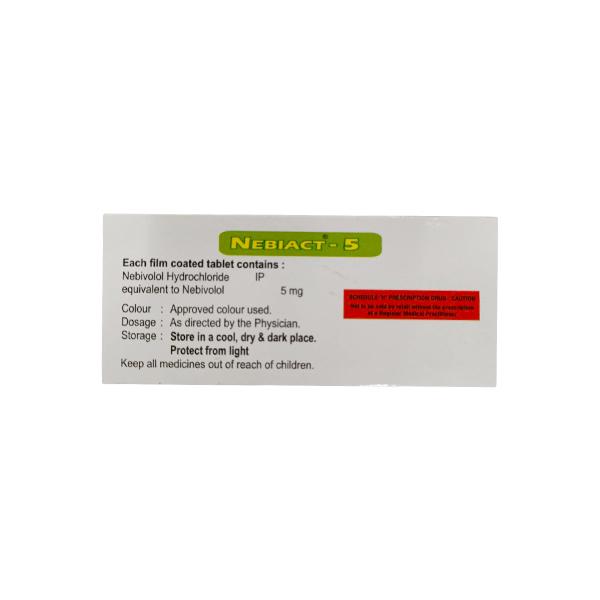 NEBIACT 5 Tablet 10's