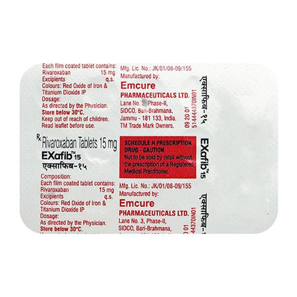 EXAFIB 15 Tablet 14's