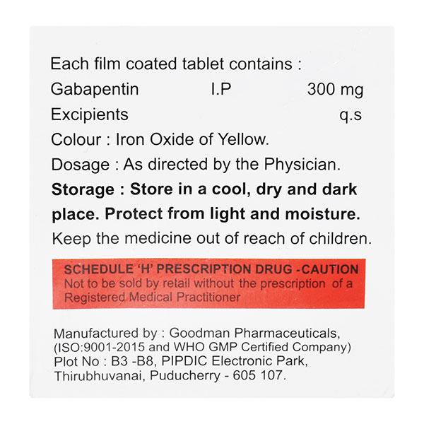 GABAVEL 300mg Tablet 10's