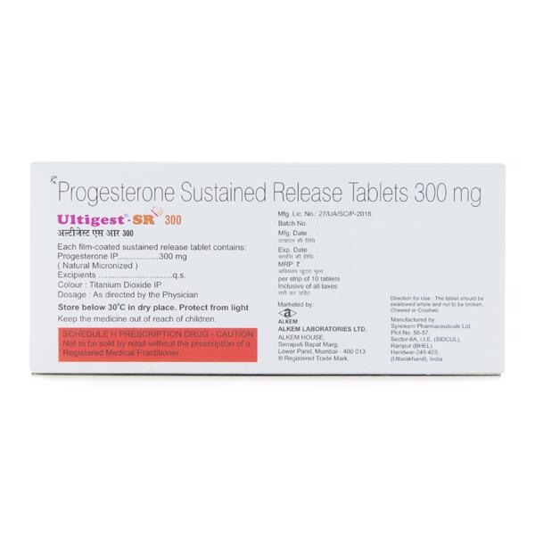 Ultigest SR 300mg Tablet 10'S