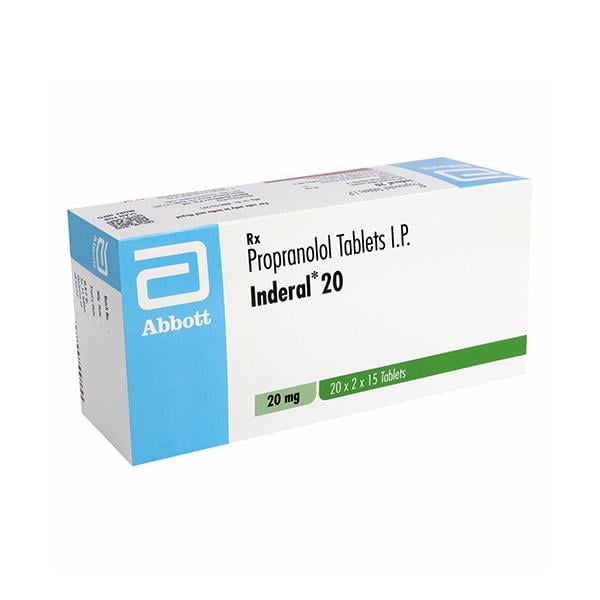 Inderal 20mg Tablet 15'S