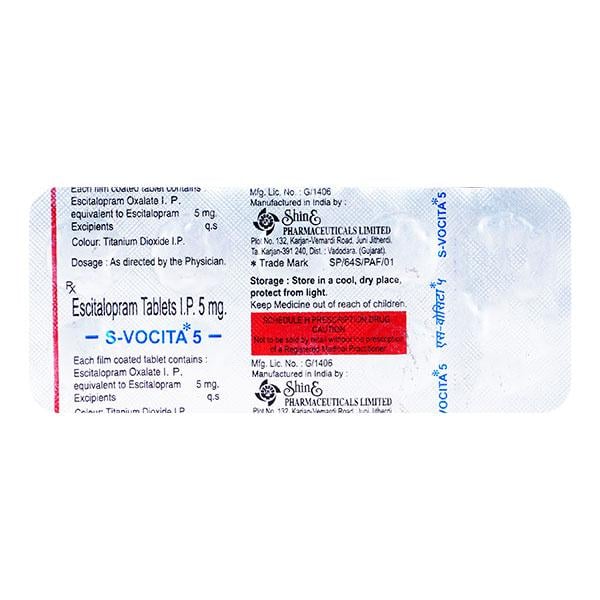 S Vocita 5mg Tablet 10'S