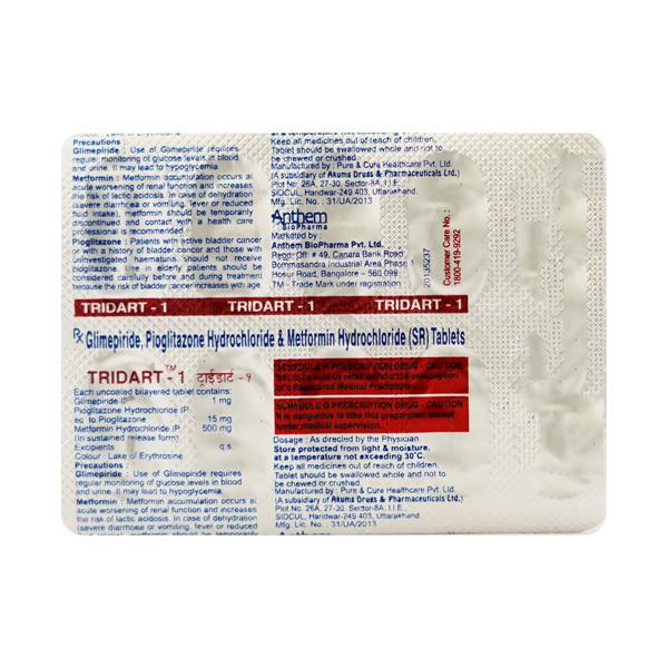 Tridart 1mg Tablet 10'S
