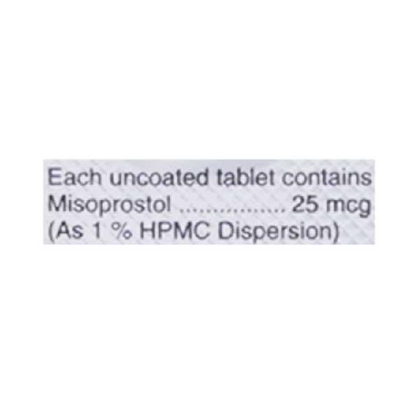 Misoprost 25Mcg Tablet 4'S