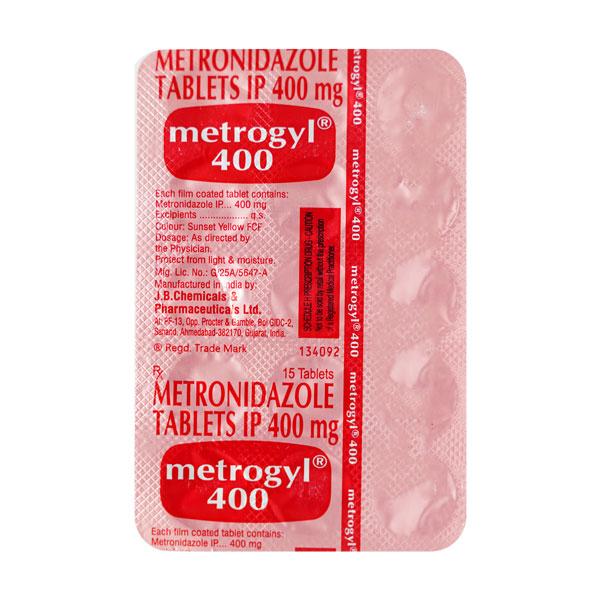 Metrogyl 400mg Tablet 15'S