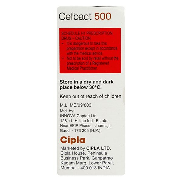Cefbact 500mg Injection 1's