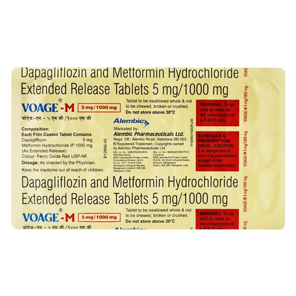 VOAGE M 5/1000 Tablet 10's