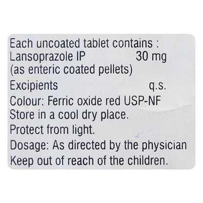 Lanzoprax Kid 30mg Tablet 10'S