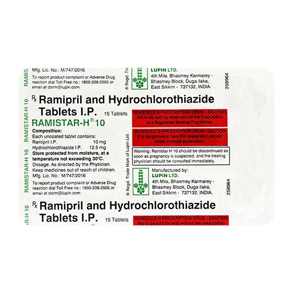 Ramistar H 10mg Tablet 15'S