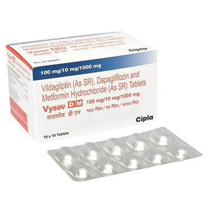 VYSOV DM 100/10/1000mg Tablet 10's