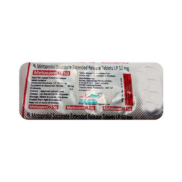 METOSAVE XL 50mg Tablet 10's
