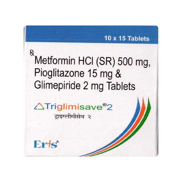TRIGLIMISAVE 2 Tablet 15's
