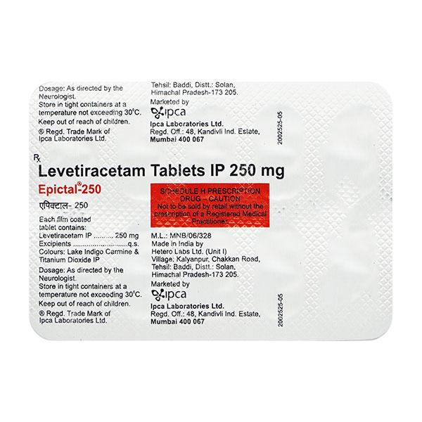 Epictal 250mg Tablet 10'S