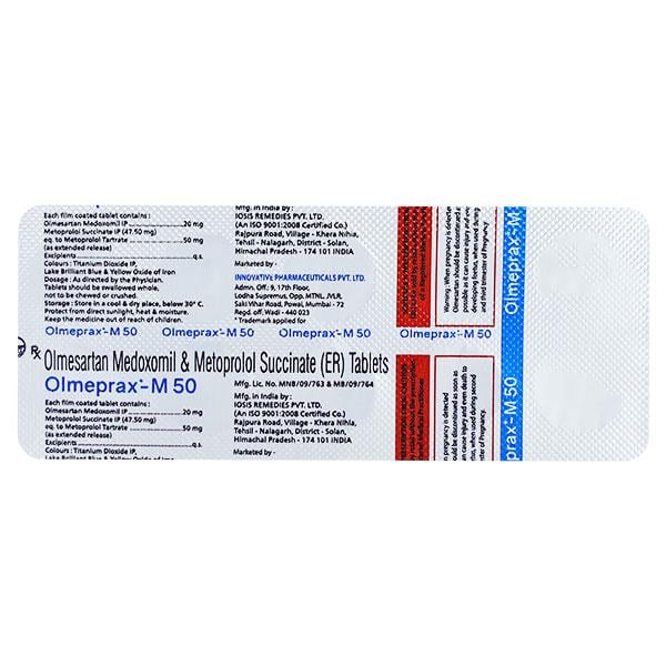 OLMEPRAX M 50 Tablet 10's