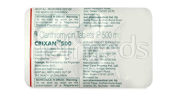 Crixan 500mg Tablet 6'S (N)