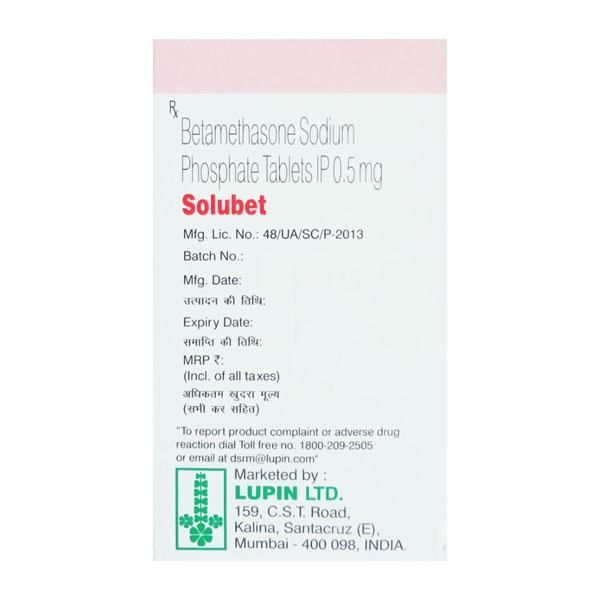 Solubet 0.5mg Tablet 10'S