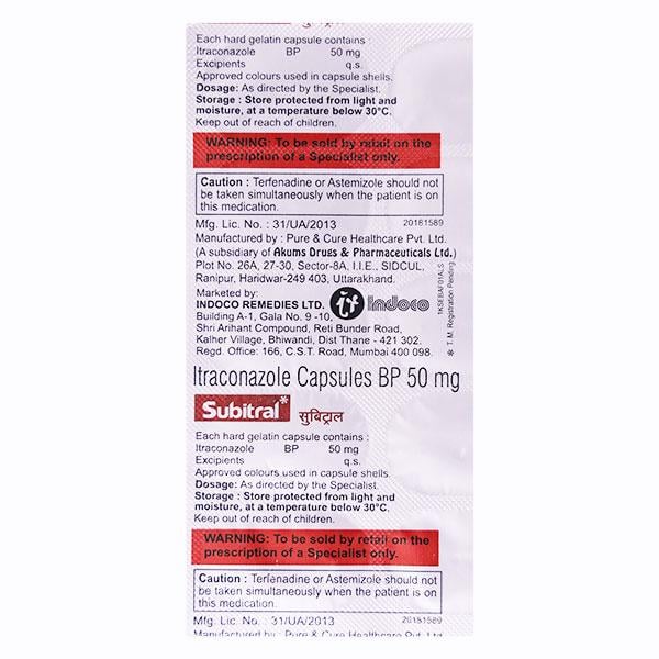 SUBITRAL 50 Capsule 10's